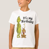 ドクター・スース | グリンチの冬の誕生日 Tシャツ (正面)