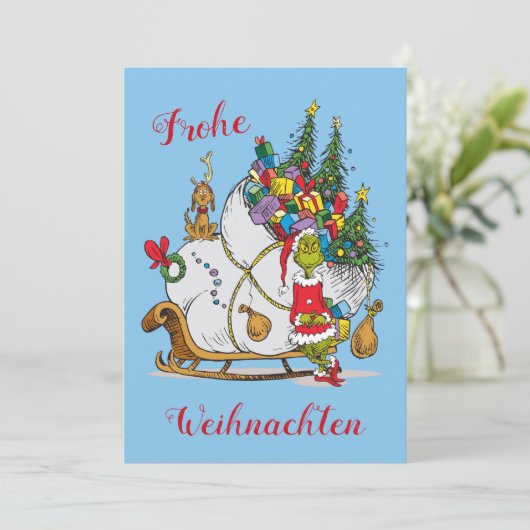 ドクター・スース | グリンチ - クリスマスおめでとう 写真 シーズンカード (スタンド正面)