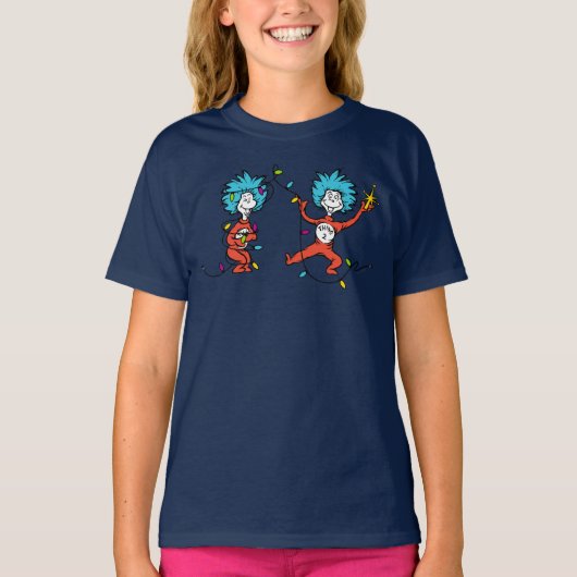 ドクター・スース | グリンチ | シング１＆シング２ ダンス Tシャツ (正面)