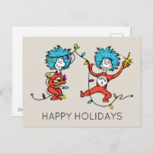 ドクター・スース | グリンチ | シング・ワン・シング・ツー ダンシング シーズンポストカード (正面/裏面)