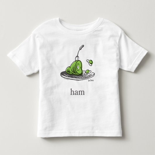 ドクター・スース | グリーンエッグズ・アンド・ハム トドラーTシャツ (正面)