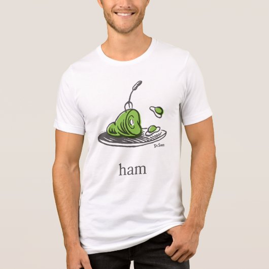 ドクター・スース | グリーンエッグズ・アンド・ハム トライブレンドTシャツ (正面)