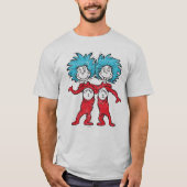 ドクター・スース | シング1、シング2 座っている Tシャツ (正面)