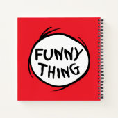 ドクター・スース | シング・ワン シング・ツー - ファニー・シング ノートブック (裏面)