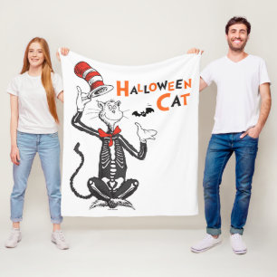 ドクター・スース|ハロウィンのキャット・イン・ザ・ヘット フリースブランケット