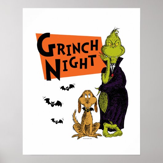 ドクター・スース | ハロウィーンのグリンチの夜 グラフィック ポスター (正面)