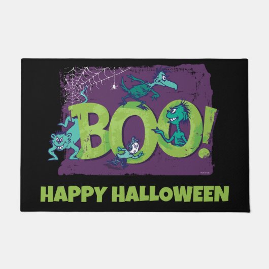ドクター・スース｜ハロウィーン グラフィック「ブー！」 ドアマット (正面)