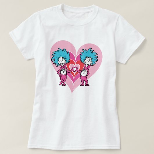 ドクター・スース バレンタイン | シングワン シングツー Tシャツ (デザイン正面)