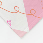 ドクター·スース·バレンタイン| hアーガイル柄のの猫 フリースブランケット (角)