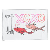 ドクター・スース バレンタイン | XOXO デザイン 枕カバー (正面右)