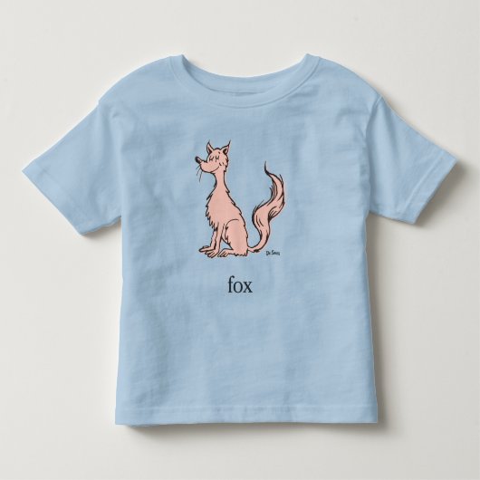 ドクター・スース | ピンクの狐 トドラーTシャツ (正面)