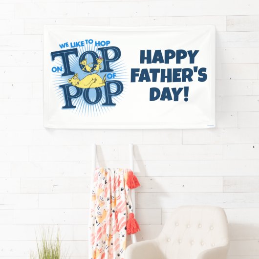 ドクター・スース｜ポップの上でホップしたい 横断幕 (インサイチュ)