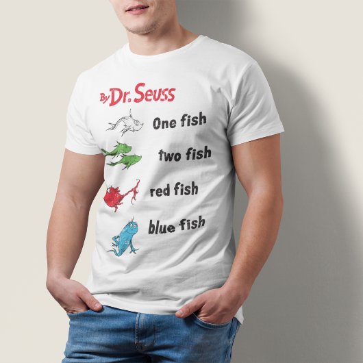 ドクター・スース｜ワン・フィッシュ・トゥー・フィッシュ ビンテージ トライブレンドＴシャツ