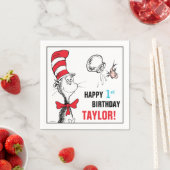 ドクター・スース｜帽子のかぶりもの猫の誕生日 スタンダードカクテルナプキン (インサイチュ)