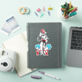 ドクター・スース｜帽子のかぶりもの猫、シング１＆シング２ シール (iPadカバー)