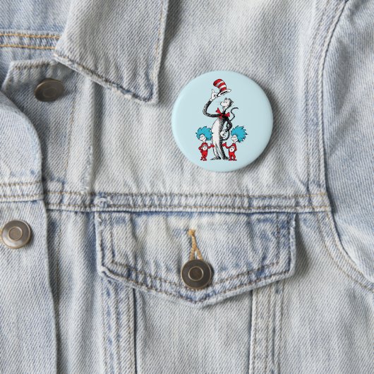 ドクター・スース | 帽子のかぶりもの猫、シング１＆シング２ 缶バッジ (インサイチュ)