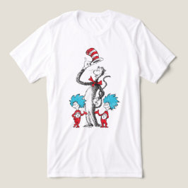 ドクター・スース｜帽子のかぶりもの猫、モノ1号＆モノ2号 トライブレンドＴシャツ