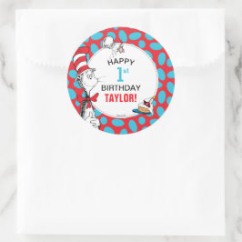 ドクター・スース|帽子のかぶりもの 誕生日 ラウンドシール