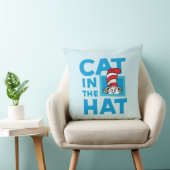 ドクター・スース|帽子の中の猫のロゴ クッション (椅子)