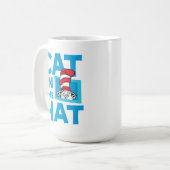 ドクター・スース｜帽子の中の猫のロゴ コーヒーマグカップ (正面左)