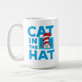 ドクター・スース｜帽子の中の猫のロゴ コーヒーマグカップ (左)