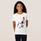ドクター・スース | 帽子の中の猫 かさわたし Tシャツ (正面フル)