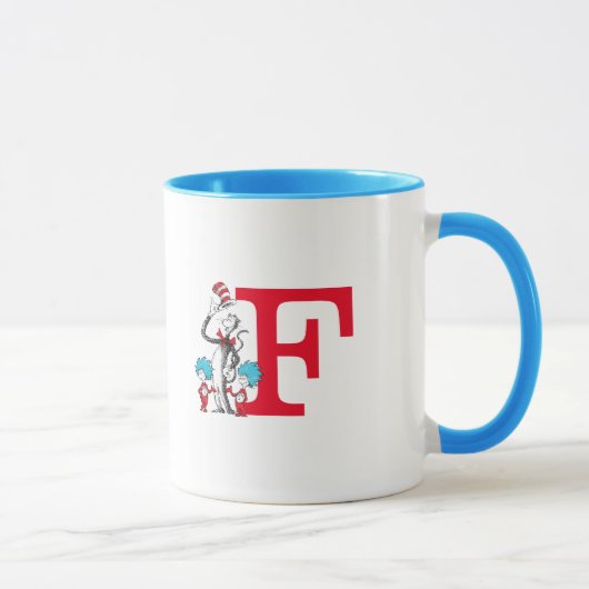 ドクター・スース 帽子の中の猫 サン1 モノグラム F マグカップ (右)