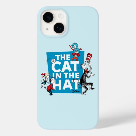 ドクター・スース | 帽子の中の猫 ロゴ - キャラクターたち Case-Mate iPhoneケース (裏面)
