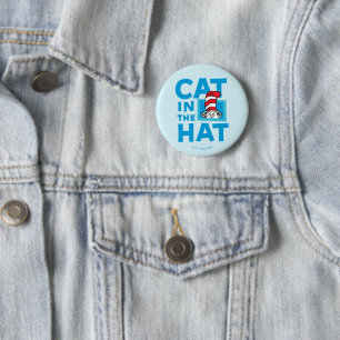 ドクター・スース|帽子の中の猫 ロゴ 缶バッジ