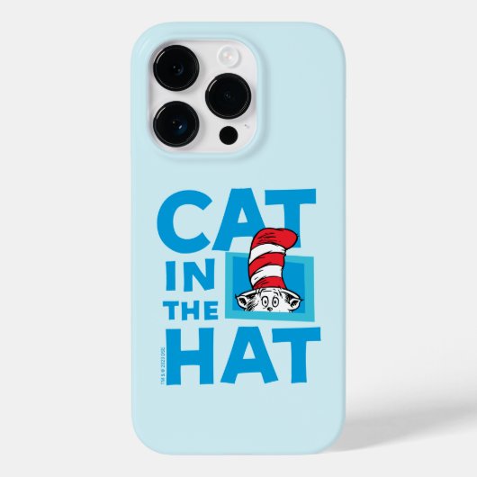 ドクター・スース|帽子の中の猫 ロゴ Case-Mate iPhoneケース (裏面)