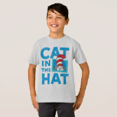 ドクター・スース | 帽子の中の猫 ロゴ Tシャツ (正面フル)