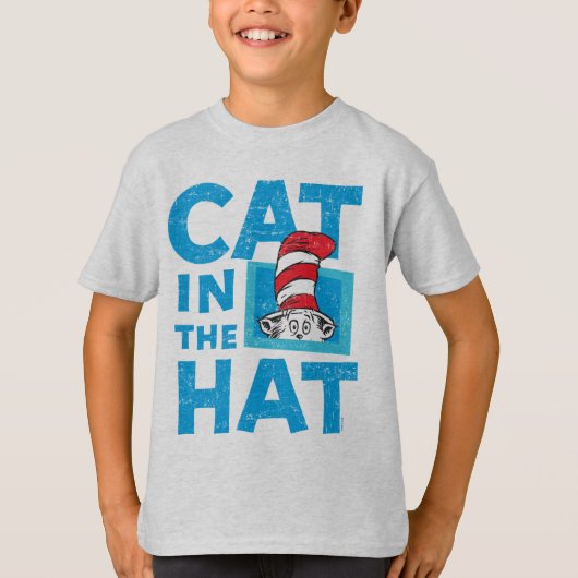 ドクター・スース | 帽子の中の猫 ロゴ Tシャツ (正面)
