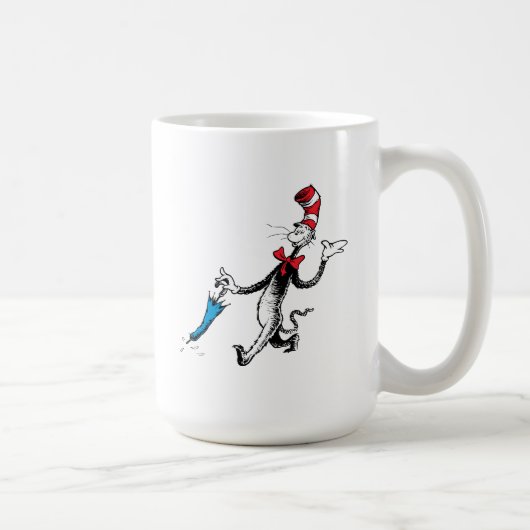 ドクター・スース | 帽子の中の猫 傘ウォーク コーヒーマグカップ (右)