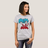 ドクター·スース|帽子の猫-物1,物2 Tシャツ (正面フル)