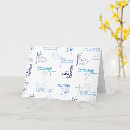 ドクター・スース | 父の日名言パターン カード (黄色い花)