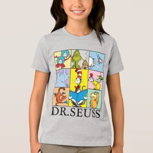 ドクター・スース | 物語 グラフィック トライブレンドTシャツ (正面)