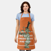 ドクター·スース|私は緑の卵とハムが好き エプロン (着用した状態)