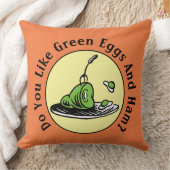 ドクター·スース|緑の卵とハムのアイコン クッション (ブランケット)
