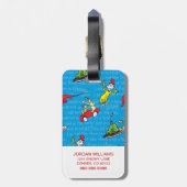 ドクター·スース|緑の卵とハムのストーリーブックの模様 ラゲッジタグ (裏面縦)