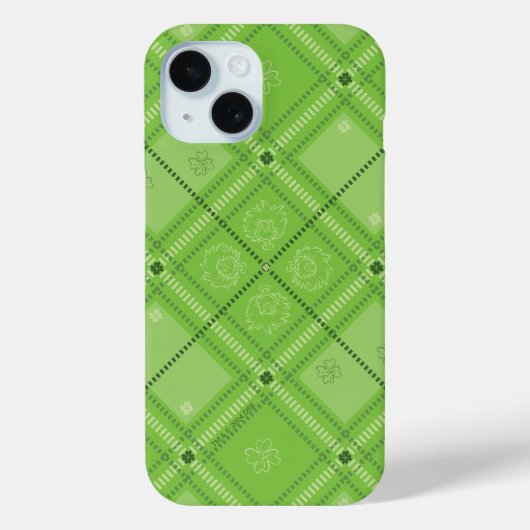 ドクター・スース | 聖パトリックの日のチェック柄 Case-Mate iPhoneケース (裏面)