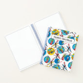 ドクター・スース| 鉛筆を使ったキャラクターのパターン描画 ノートブック (内部)