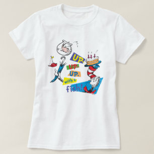 ドクター・スース   魚と一緒にモ〜リモリ上へ上へ Tシャツ