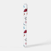 ドクター・スース|1匹の魚2匹の魚の星柄 iPhone 15ケース (右側面)