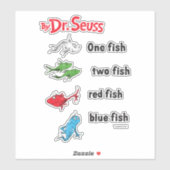 ドクター·スース| 1魚2魚-ヴィンテージ シール (シート)