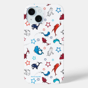 ドクター・スース|1+2は魚だよ!星柄 iPhone 15ケース