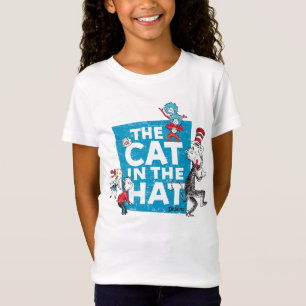 ドクター·スース  hatロゴの猫-キャラクター tシャツ