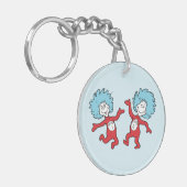 ドクター・スース Thing 1 と Thing 2 キャラクター キーホルダー (正面左)