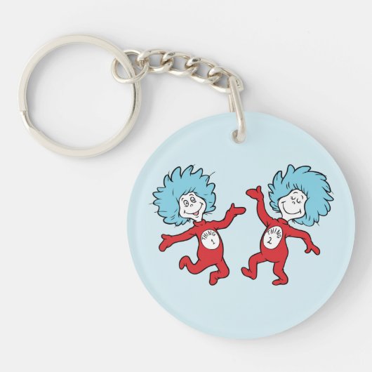 ドクター・スース Thing 1 と Thing 2 キャラクター キーホルダー (正面)