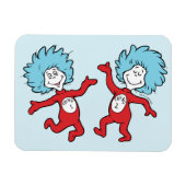 ドクター・スース Thing 1 と Thing 2 キャラクター マグネット (横)