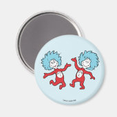ドクター・スース Thing 1 と Thing 2 キャラクター マグネット (正面/裏面)